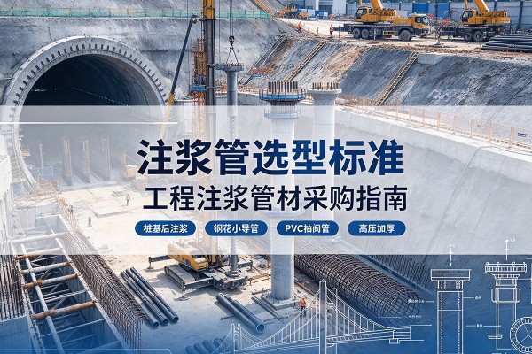 青山湖注浆管选型标准